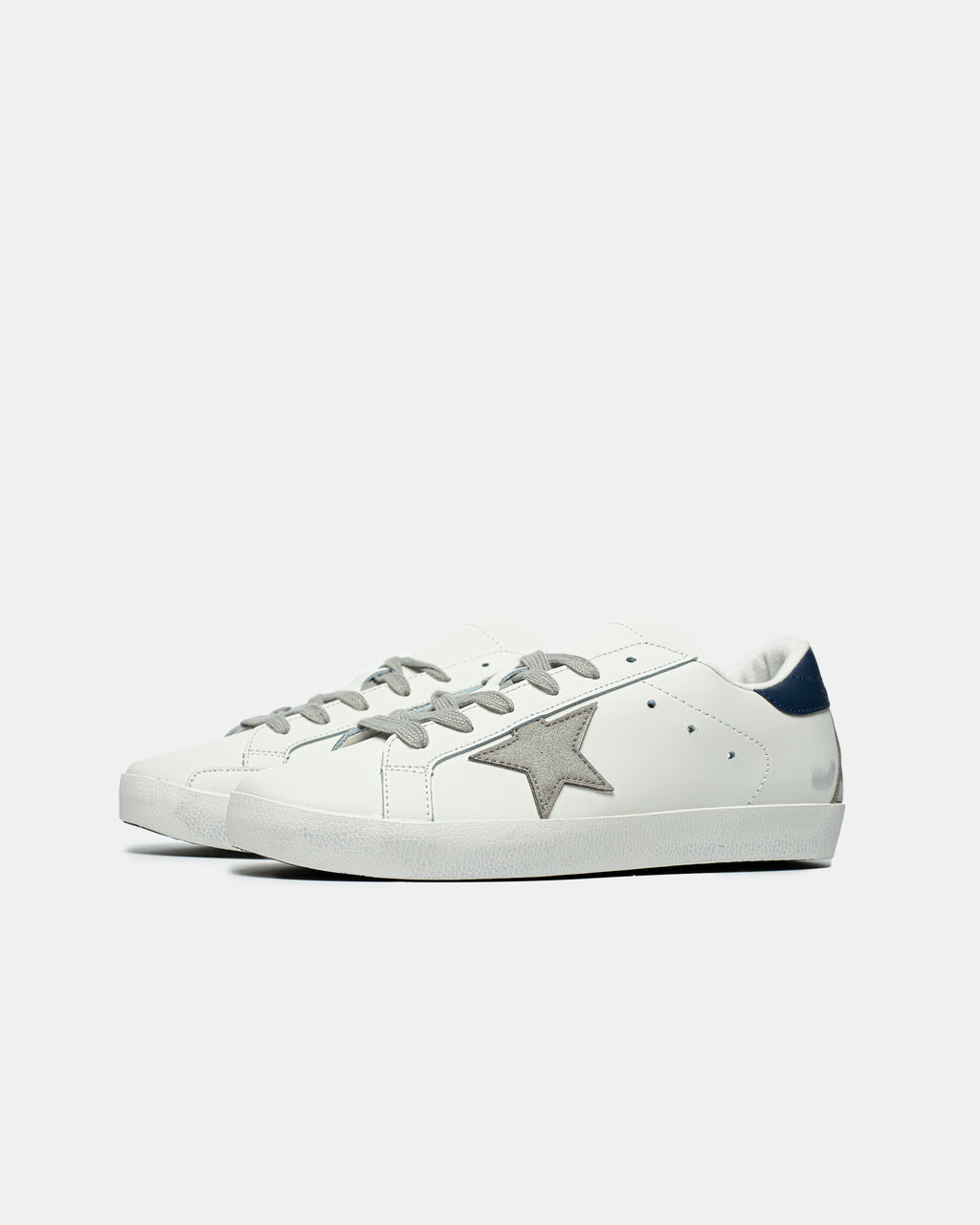GOLDEN GOOSE BALL STAR IN WHITE/BLUE