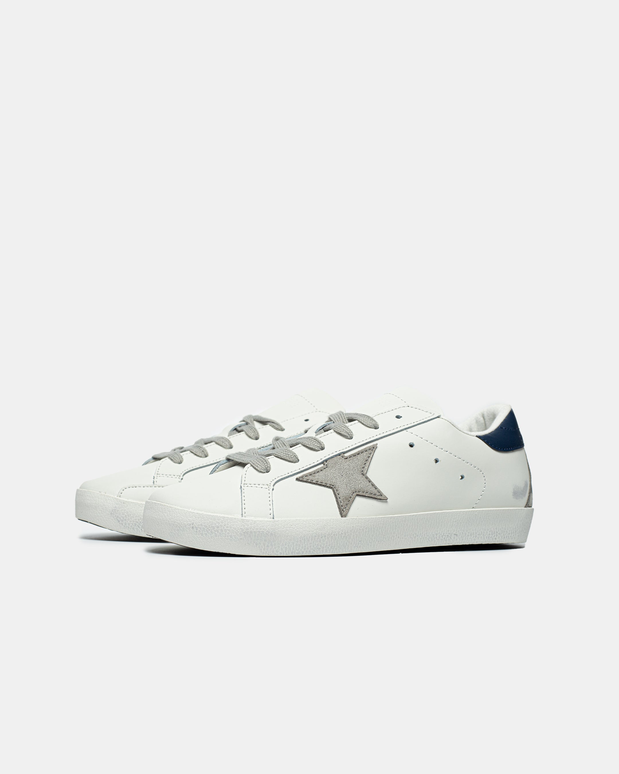 GOLDEN GOOSE BALL STAR IN WHITE/BLUE