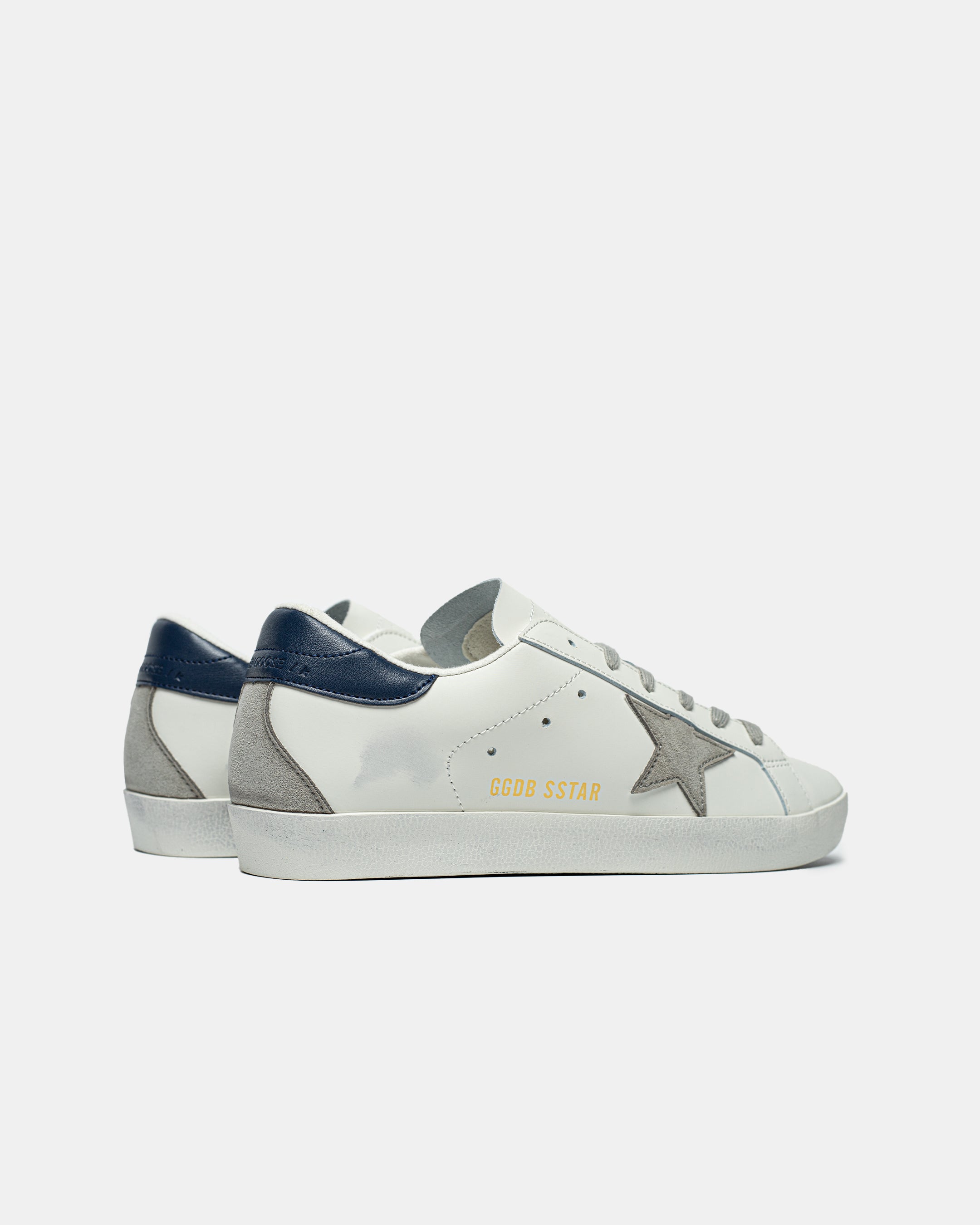 GOLDEN GOOSE BALL STAR IN WHITE/BLUE