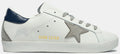 GOLDEN GOOSE BALL STAR IN WHITE/BLUE