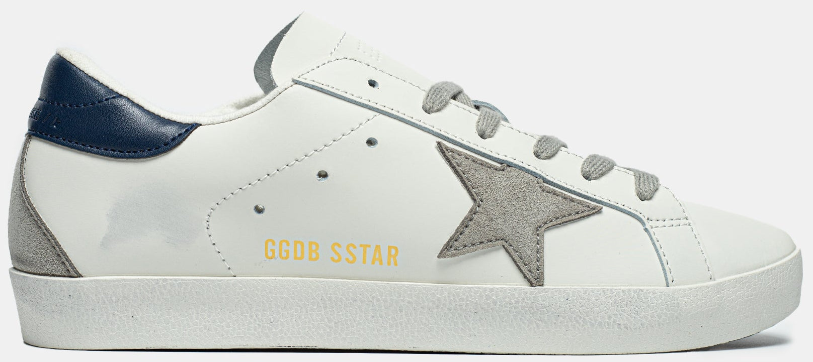 GOLDEN GOOSE BALL STAR IN WHITE/BLUE