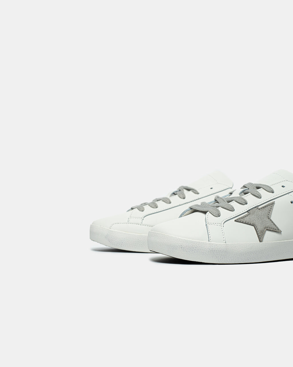 GOLDEN GOOSE BALL STAR IN WHITE/BLUE