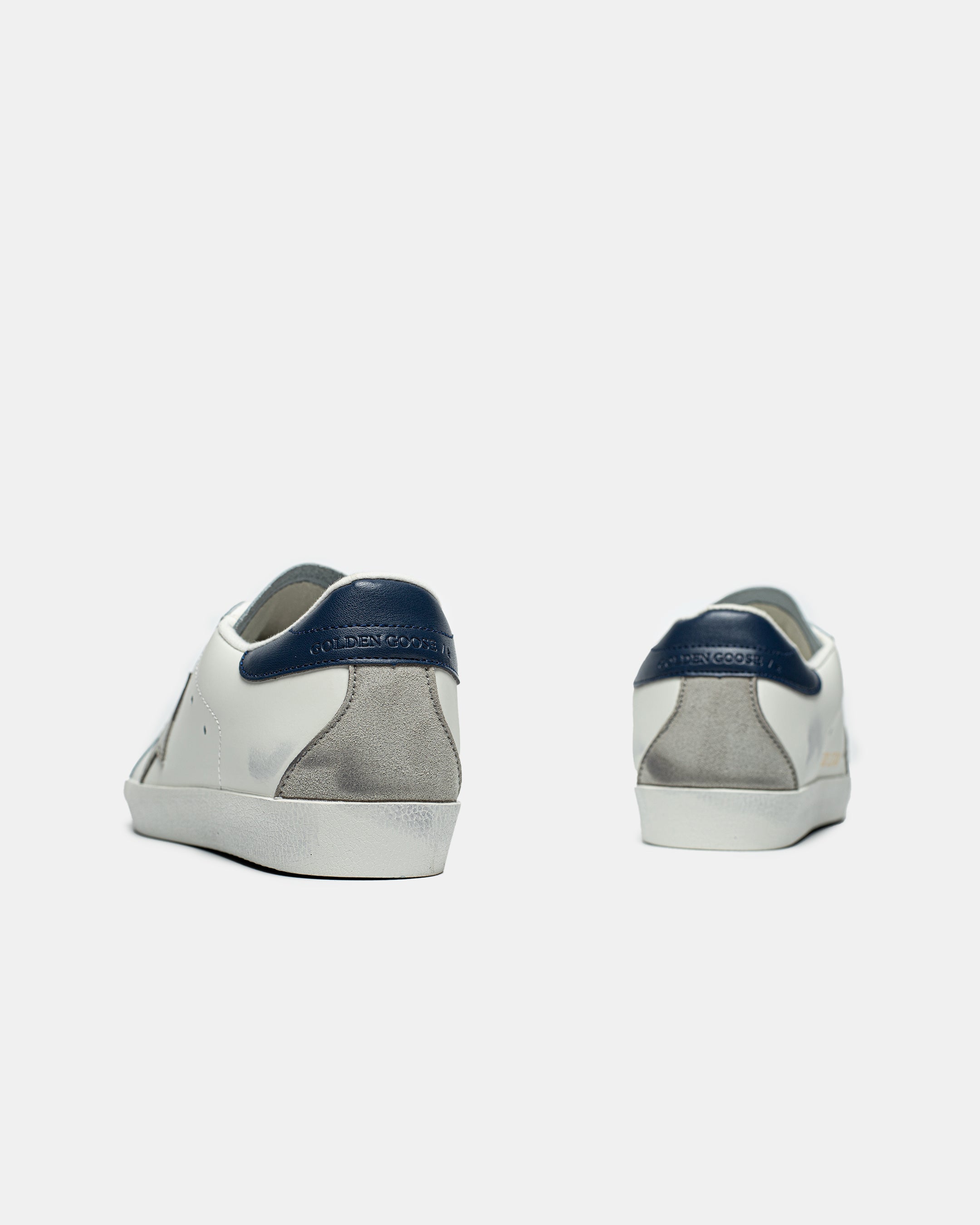 GOLDEN GOOSE BALL STAR IN WHITE/BLUE