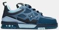 LOUIS VUITTON TRAINER SNEAKER LOW IN “MONOGRAM BLUE”