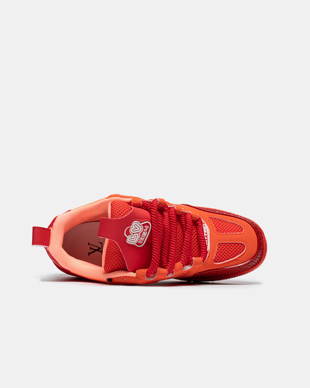 LOUIS VUITTON SKATE SNEAKER IN “RED MIX ORANGE COWHIDE”
