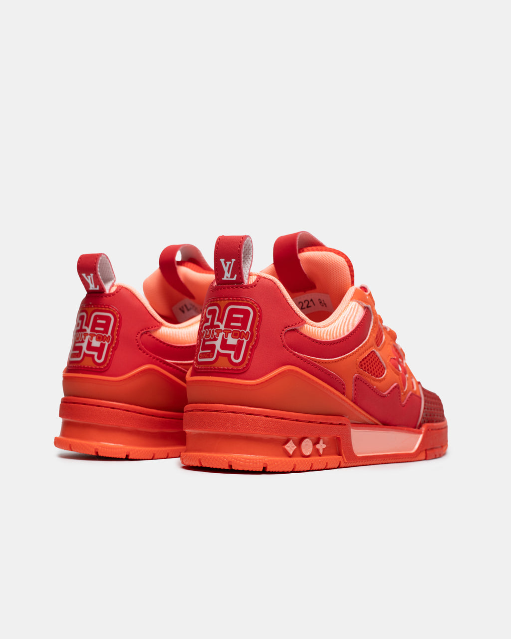 LOUIS VUITTON SKATE SNEAKER IN “RED MIX ORANGE COWHIDE”