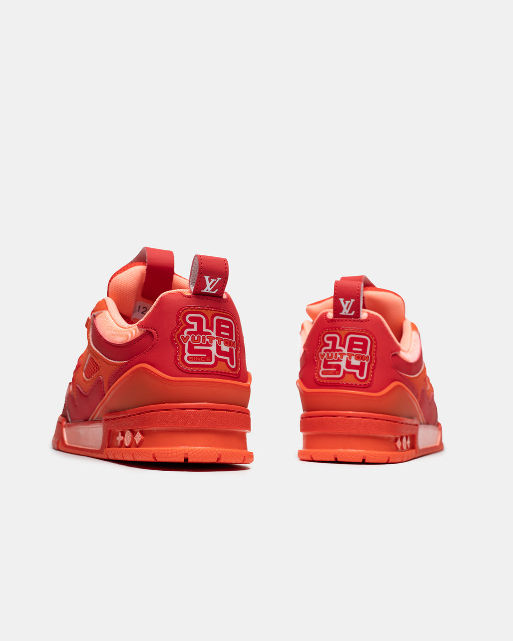 LOUIS VUITTON SKATE SNEAKER IN “RED MIX ORANGE COWHIDE”