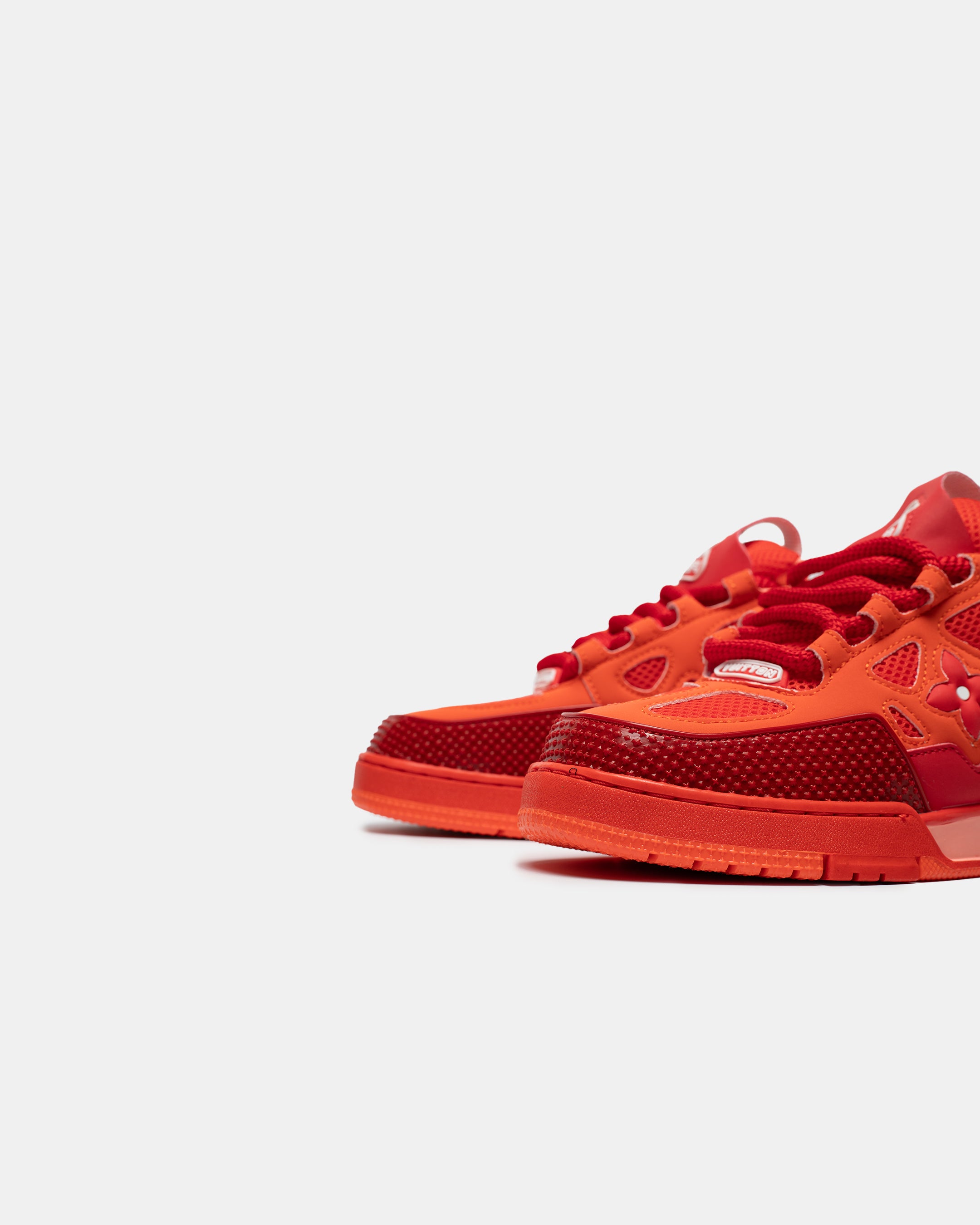 LOUIS VUITTON SKATE SNEAKER IN “RED MIX ORANGE COWHIDE”