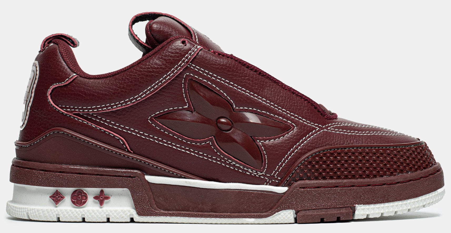LOUIS VUITTON SKATE SNEAKER IN BORDEAUX RED / BURGUNDY