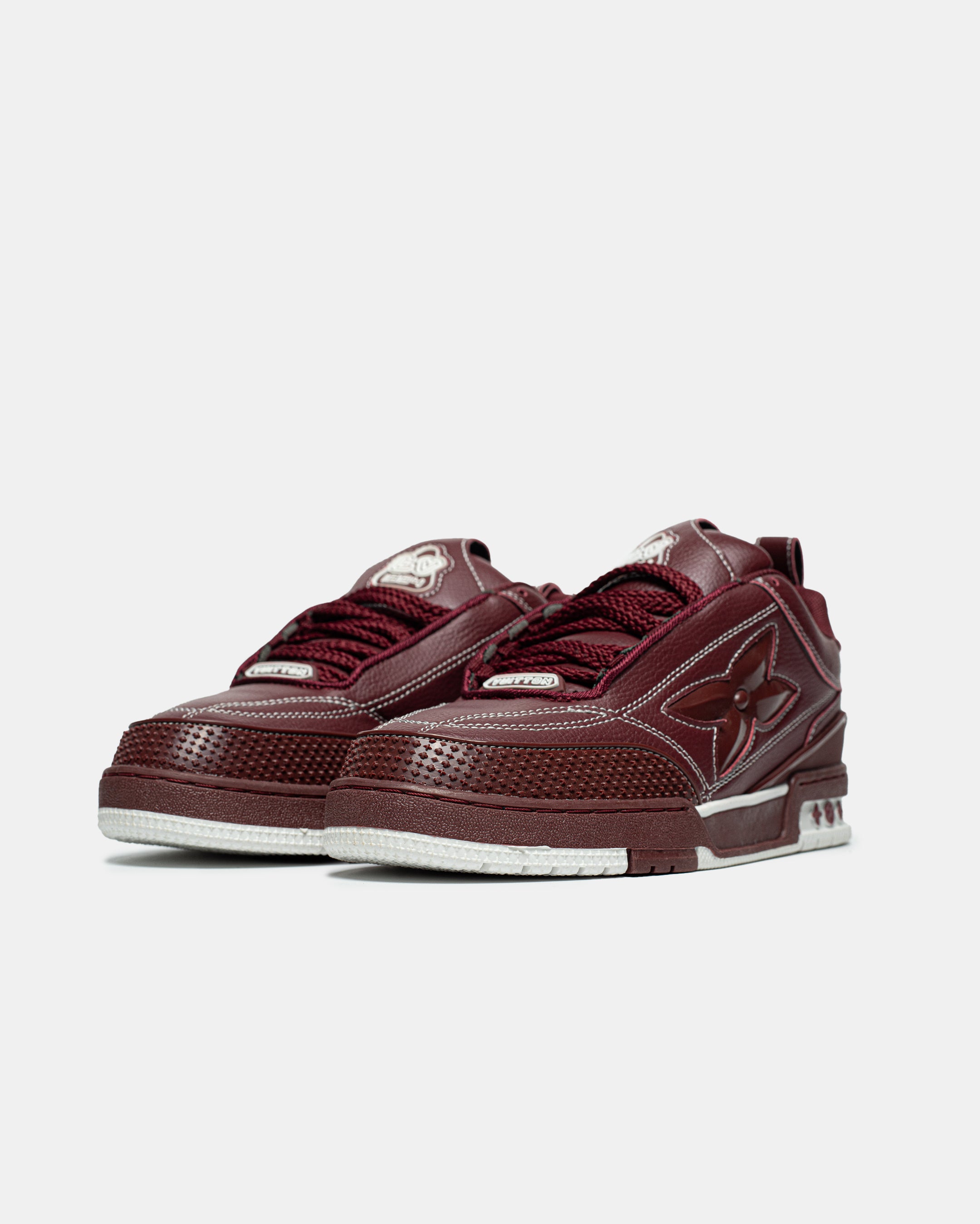 LOUIS VUITTON SKATE SNEAKER IN BORDEAUX RED / BURGUNDY