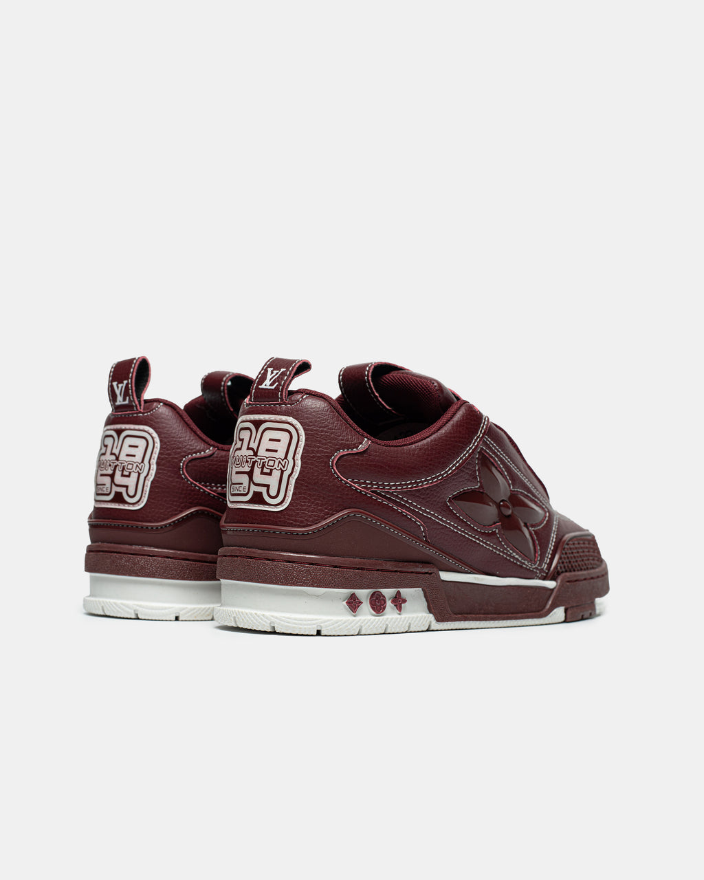 LOUIS VUITTON SKATE SNEAKER IN BORDEAUX RED / BURGUNDY