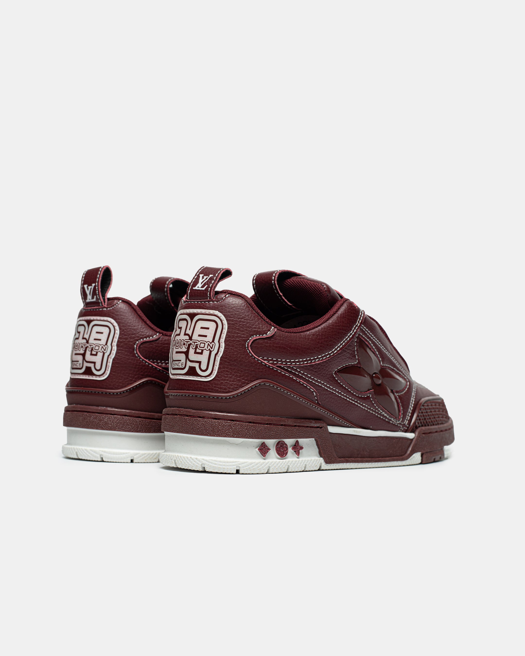 LOUIS VUITTON SKATE SNEAKER IN BORDEAUX RED / BURGUNDY