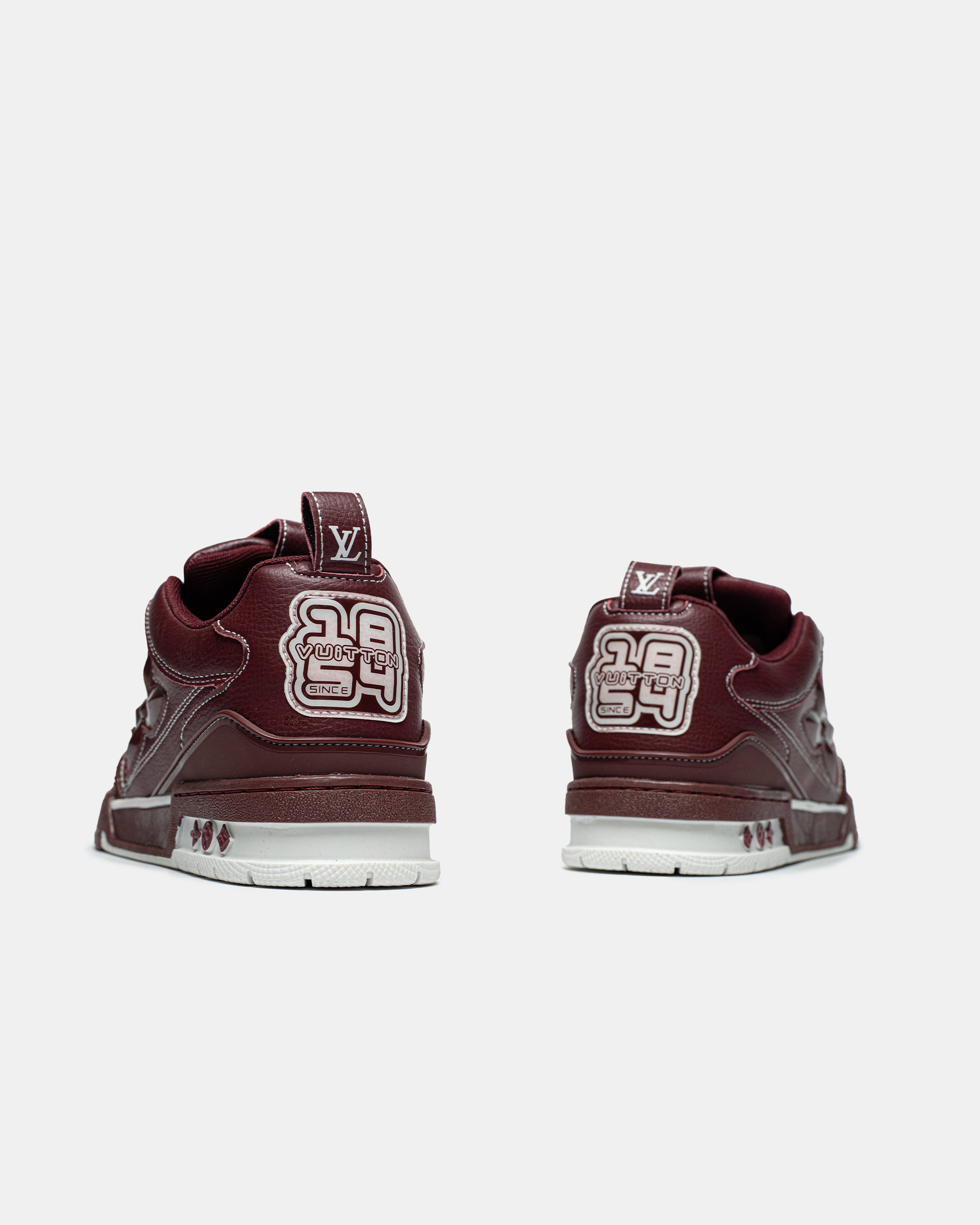 LOUIS VUITTON SKATE SNEAKER IN BORDEAUX RED / BURGUNDY