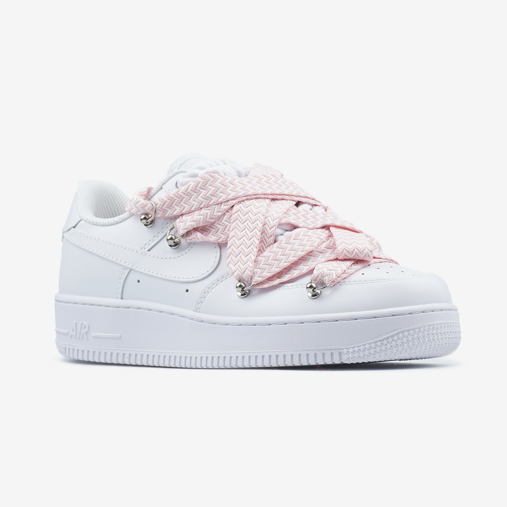 NIKE AIR FORCE 1 LOW CUSTOM LANVIN LACES PINK