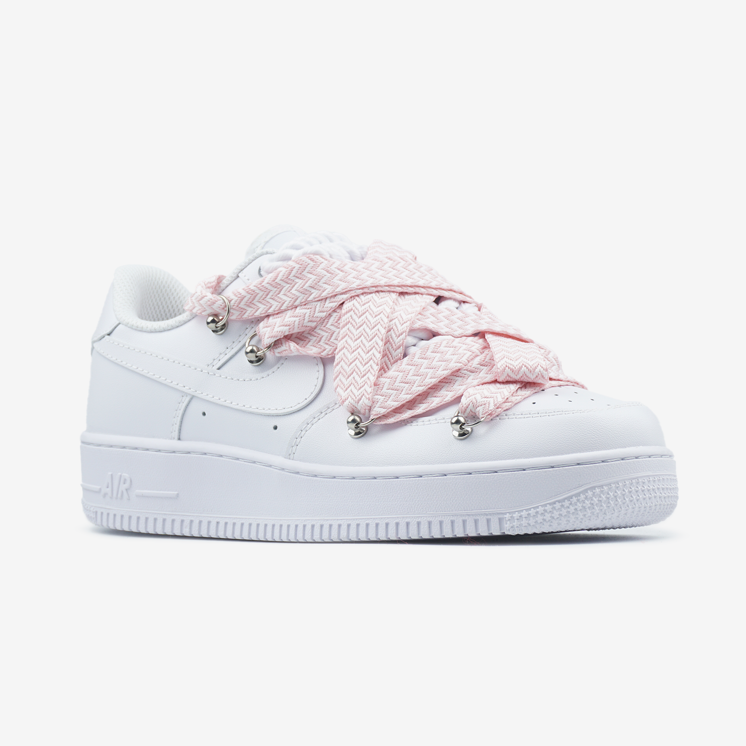 NIKE AIR FORCE 1 LOW CUSTOM LANVIN LACES PINK