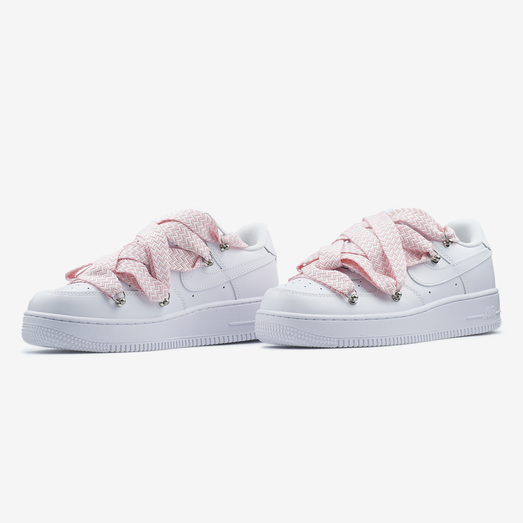NIKE AIR FORCE 1 LOW CUSTOM LANVIN LACES PINK