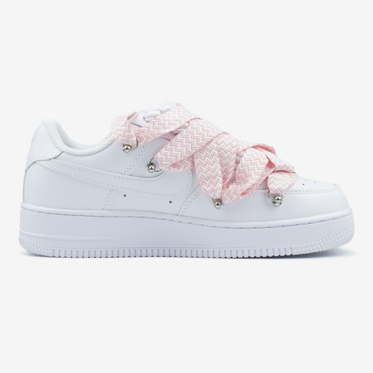 NIKE AIR FORCE 1 LOW CUSTOM LANVIN LACES PINK