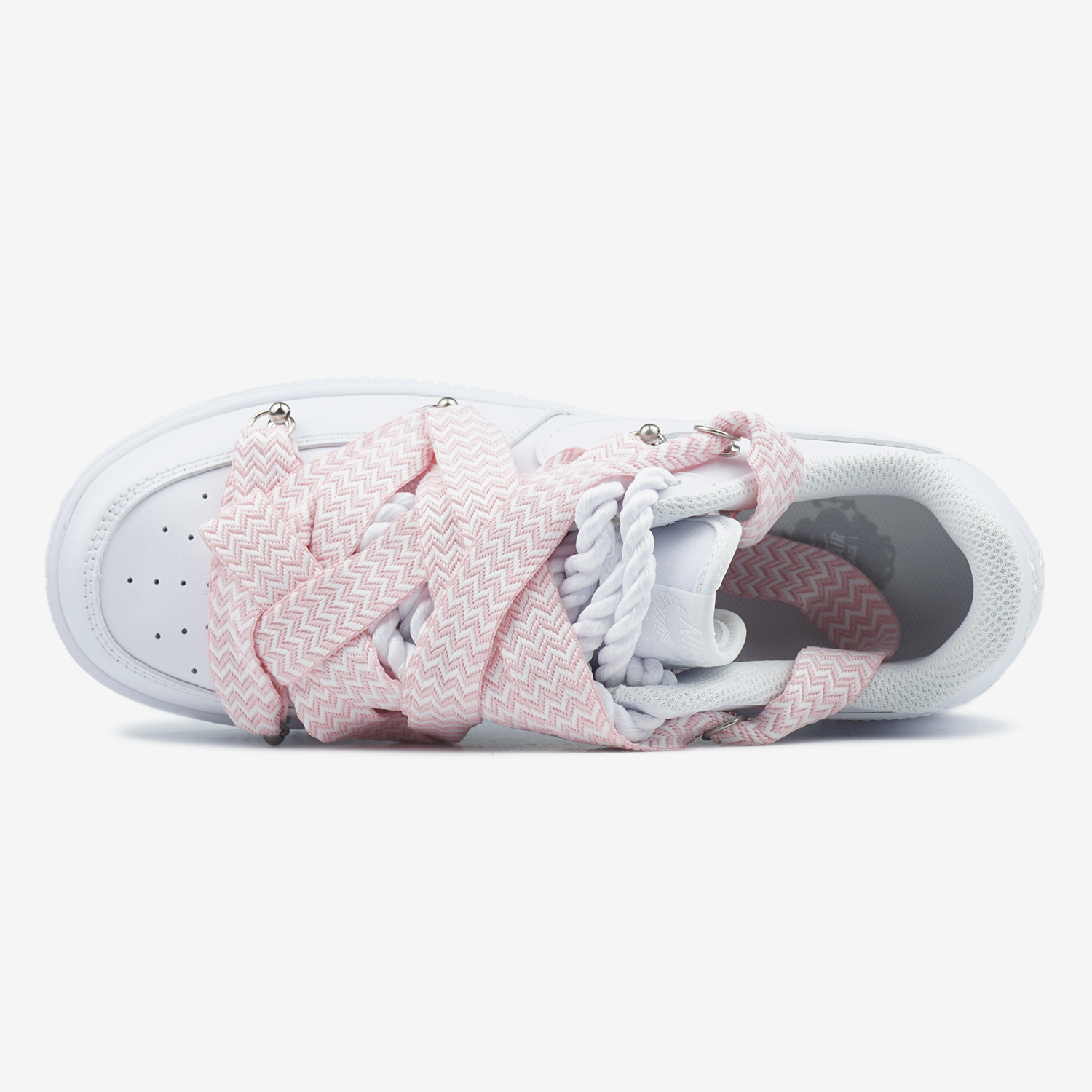 NIKE AIR FORCE 1 LOW CUSTOM LANVIN LACES PINK