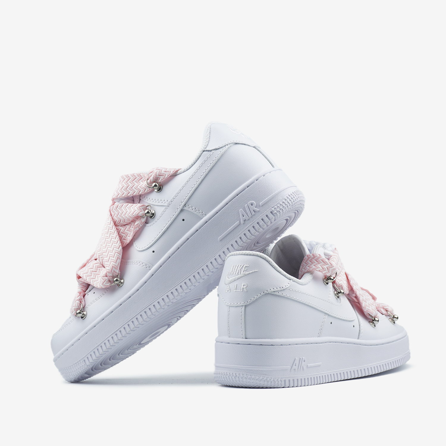 NIKE AIR FORCE 1 LOW CUSTOM LANVIN LACES PINK