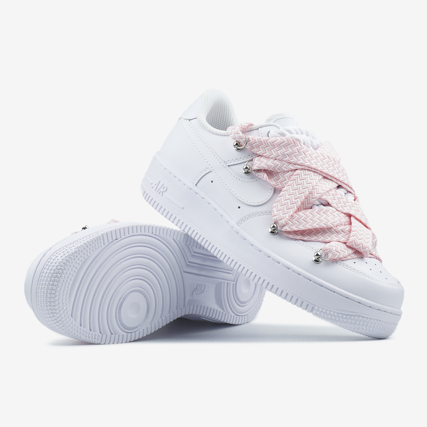 NIKE AIR FORCE 1 LOW CUSTOM LANVIN LACES PINK
