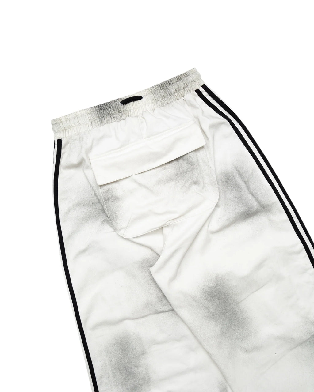 YORI SPORT DIRTY WASH LOGO 5-STRIPE DENIM IN "DIRTY" WASH