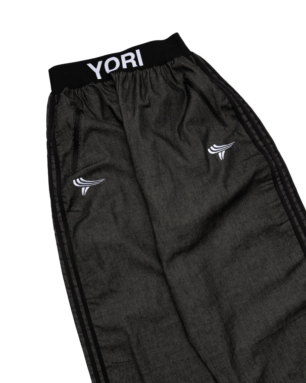 YORI SPORT DOUBLE LOGO ELASTIC 5-STRIPE DENIM
