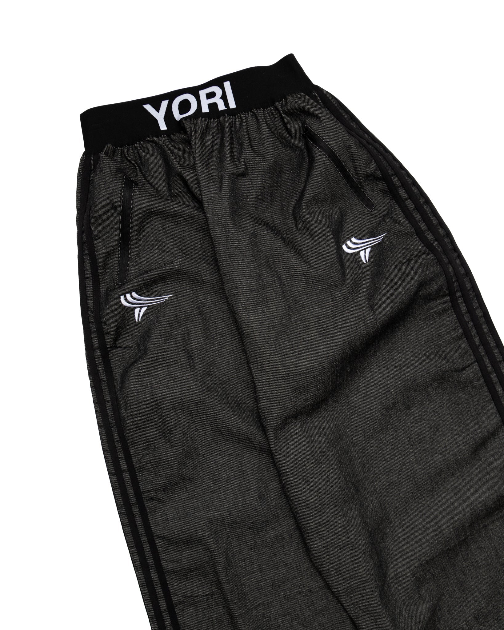 YORI SPORT DOUBLE LOGO ELASTIC 5-STRIPE DENIM