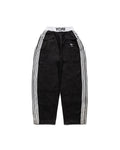 YORI SPORT 5-STRIPE ELASTIC DENIM “BLACK/WHITE”