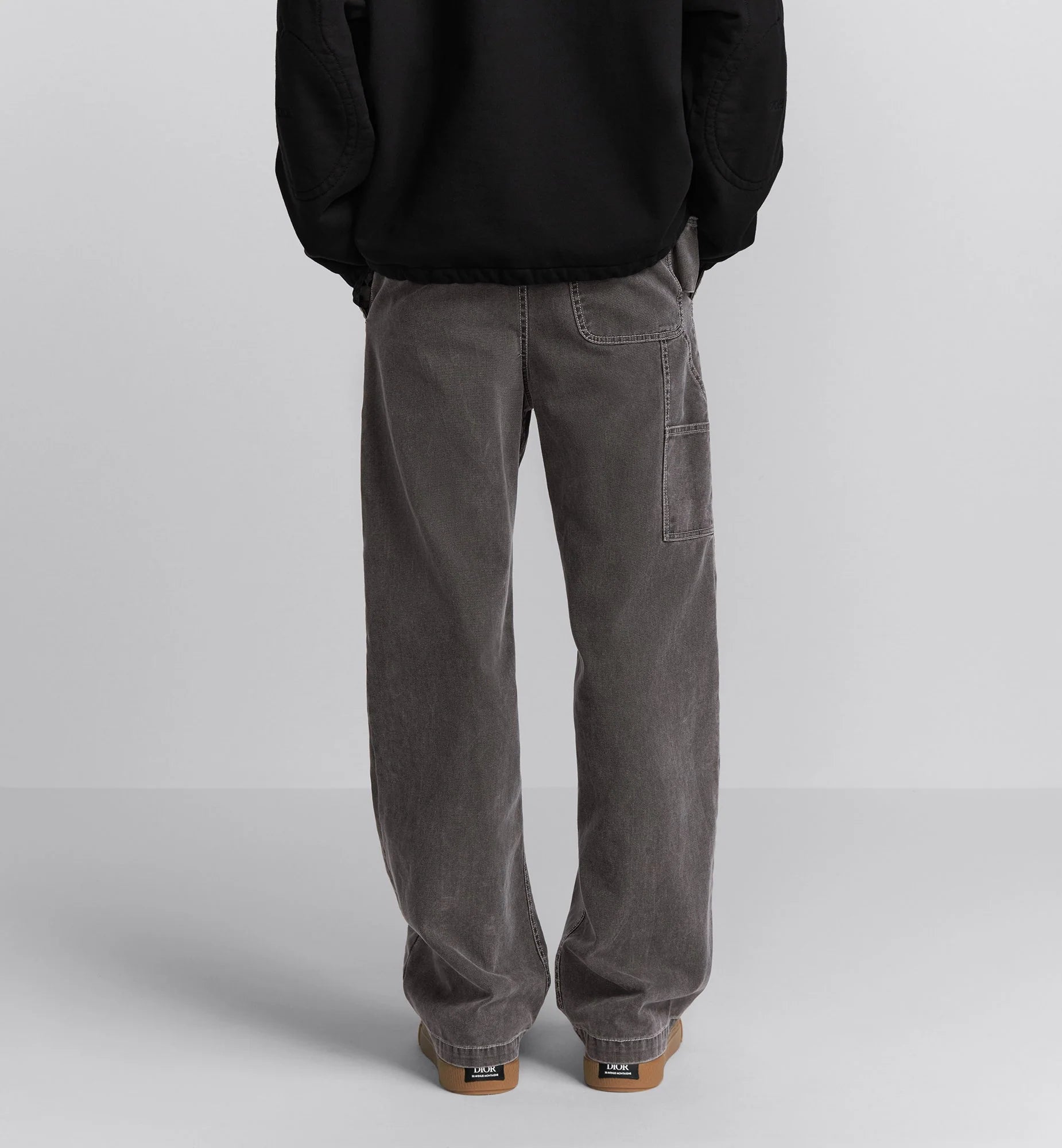 STONE ISLAND X DIOR CARGO JEANS BLACK