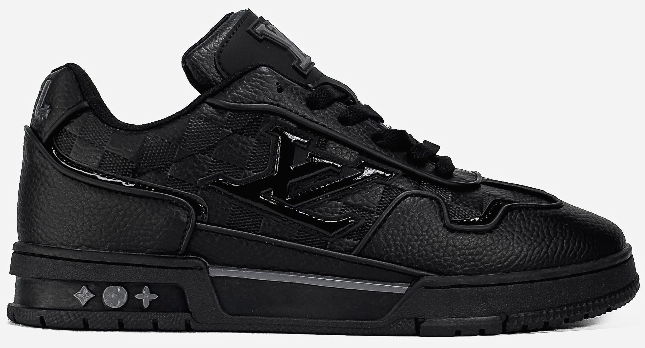 LOUIS VUITTON LOGO SKATE SNEAKER IN BLACK