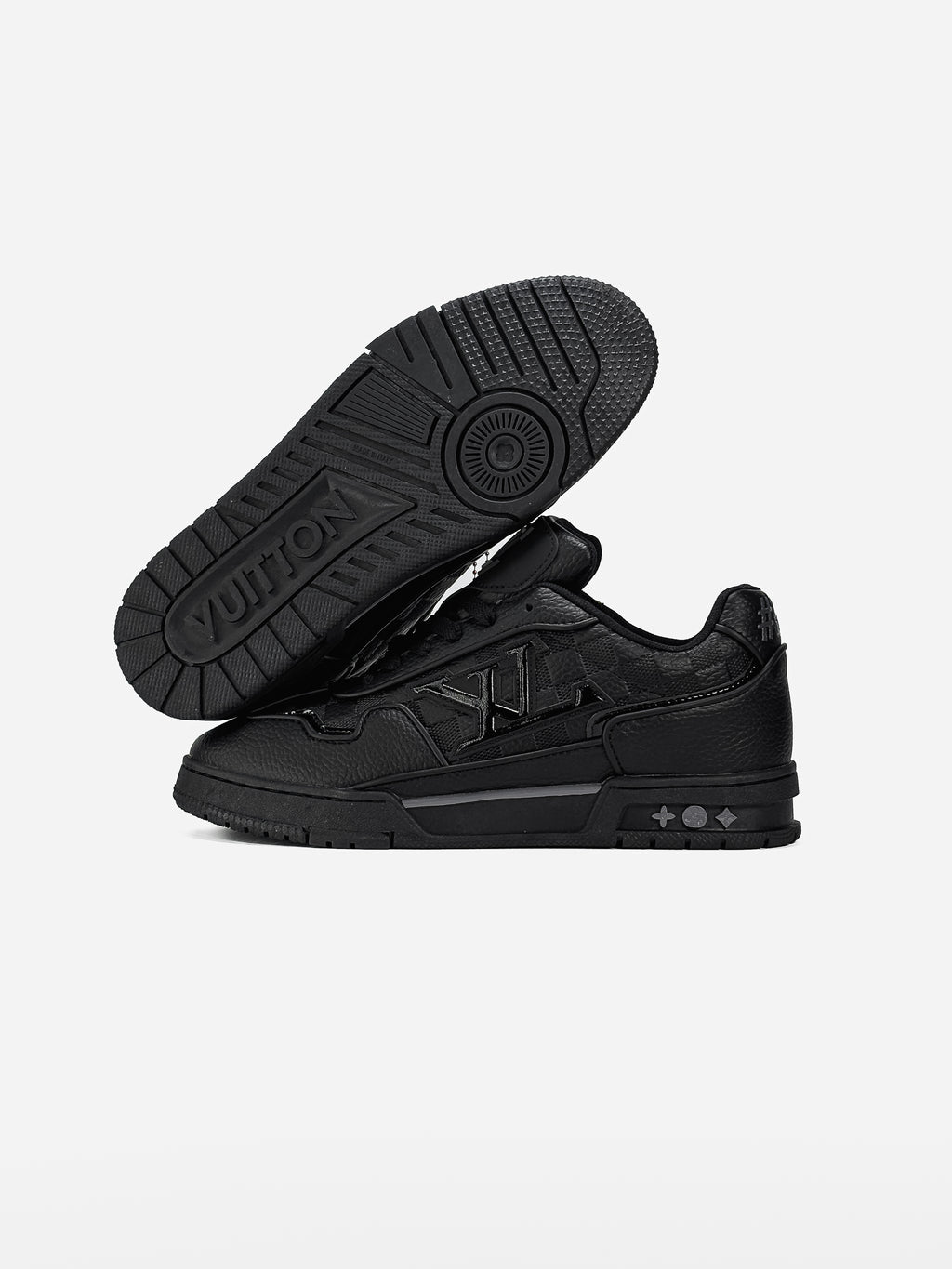 LOUIS VUITTON LOGO SKATE SNEAKER IN BLACK