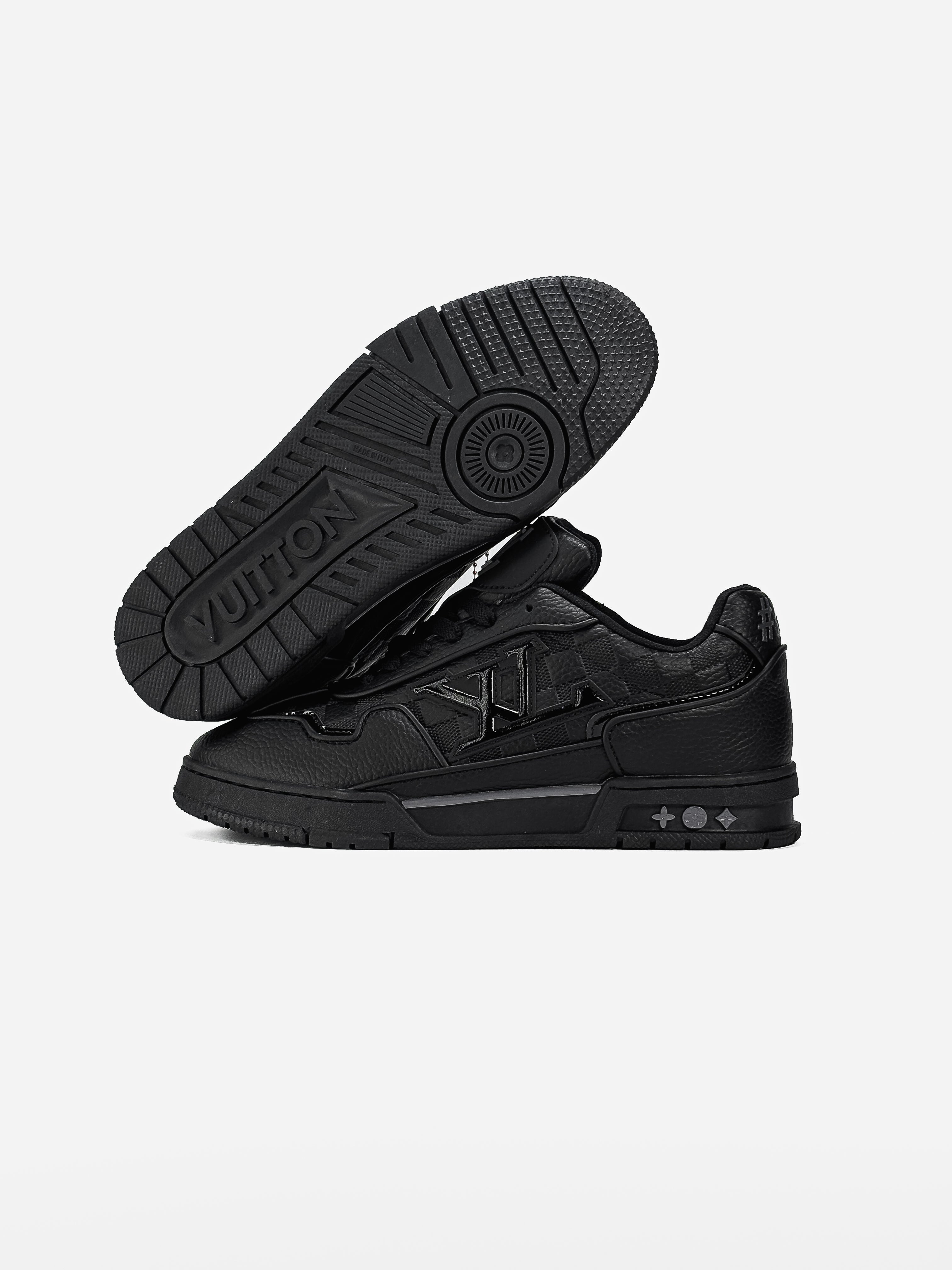 LOUIS VUITTON LOGO SKATE SNEAKER IN BLACK