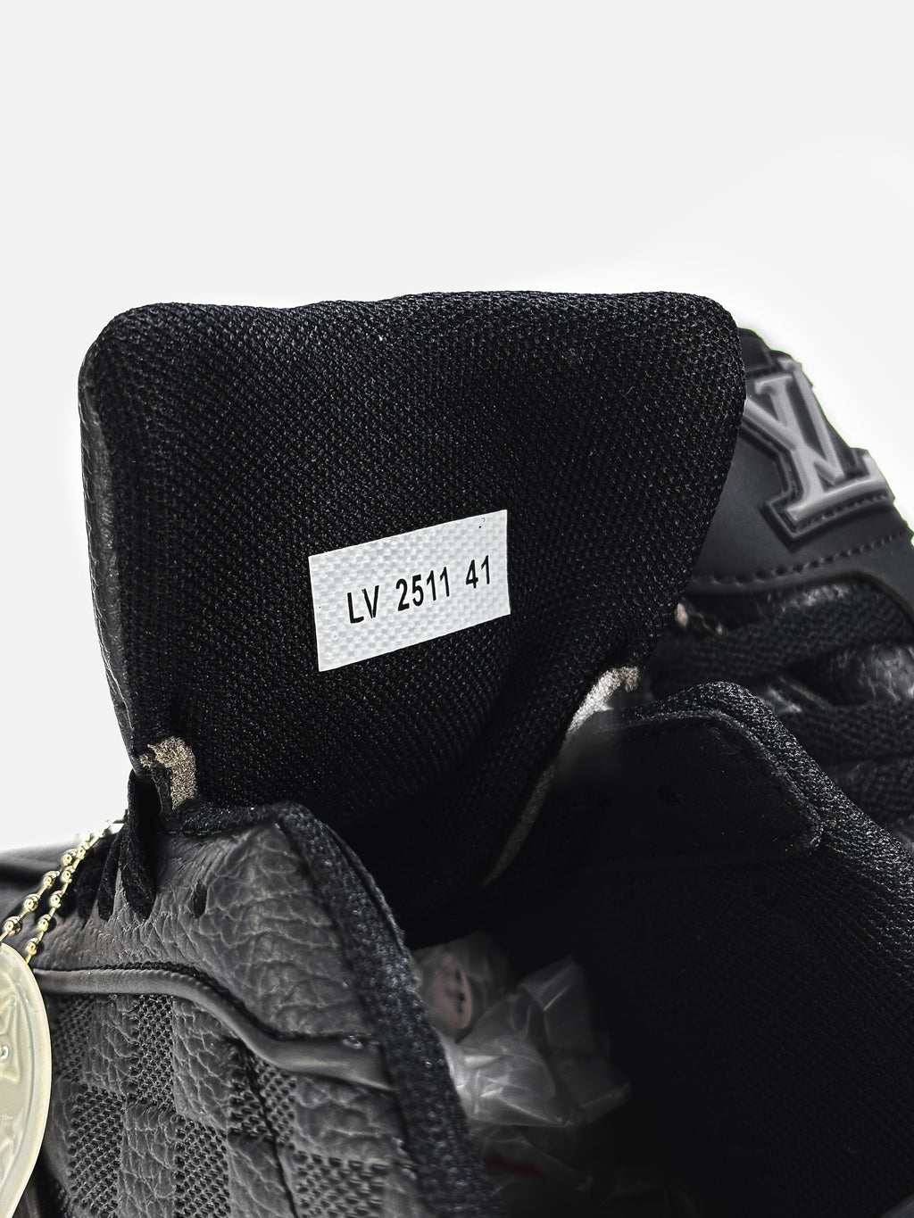 LOUIS VUITTON LOGO SKATE SNEAKER IN BLACK