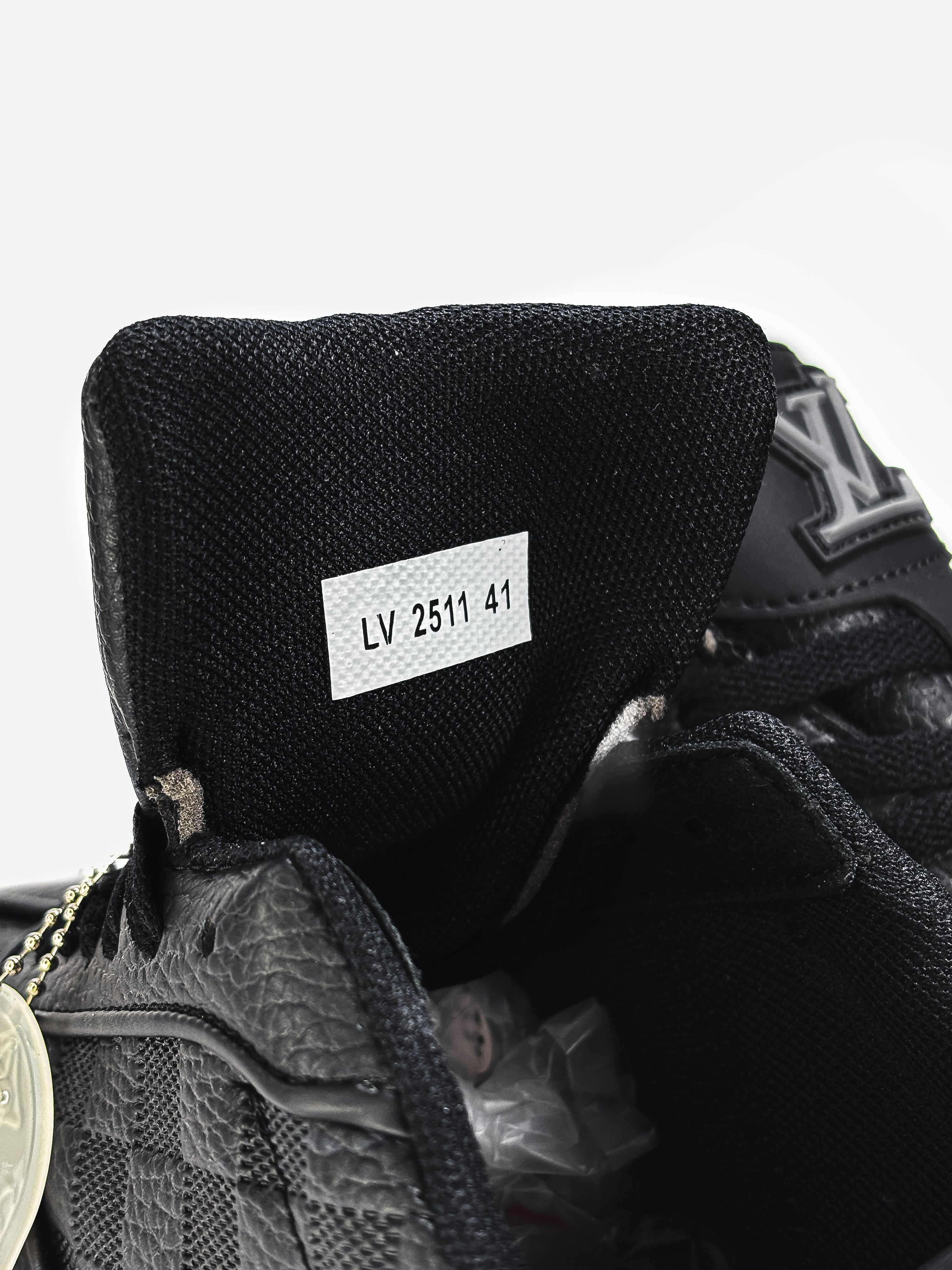 LOUIS VUITTON LOGO SKATE SNEAKER IN BLACK