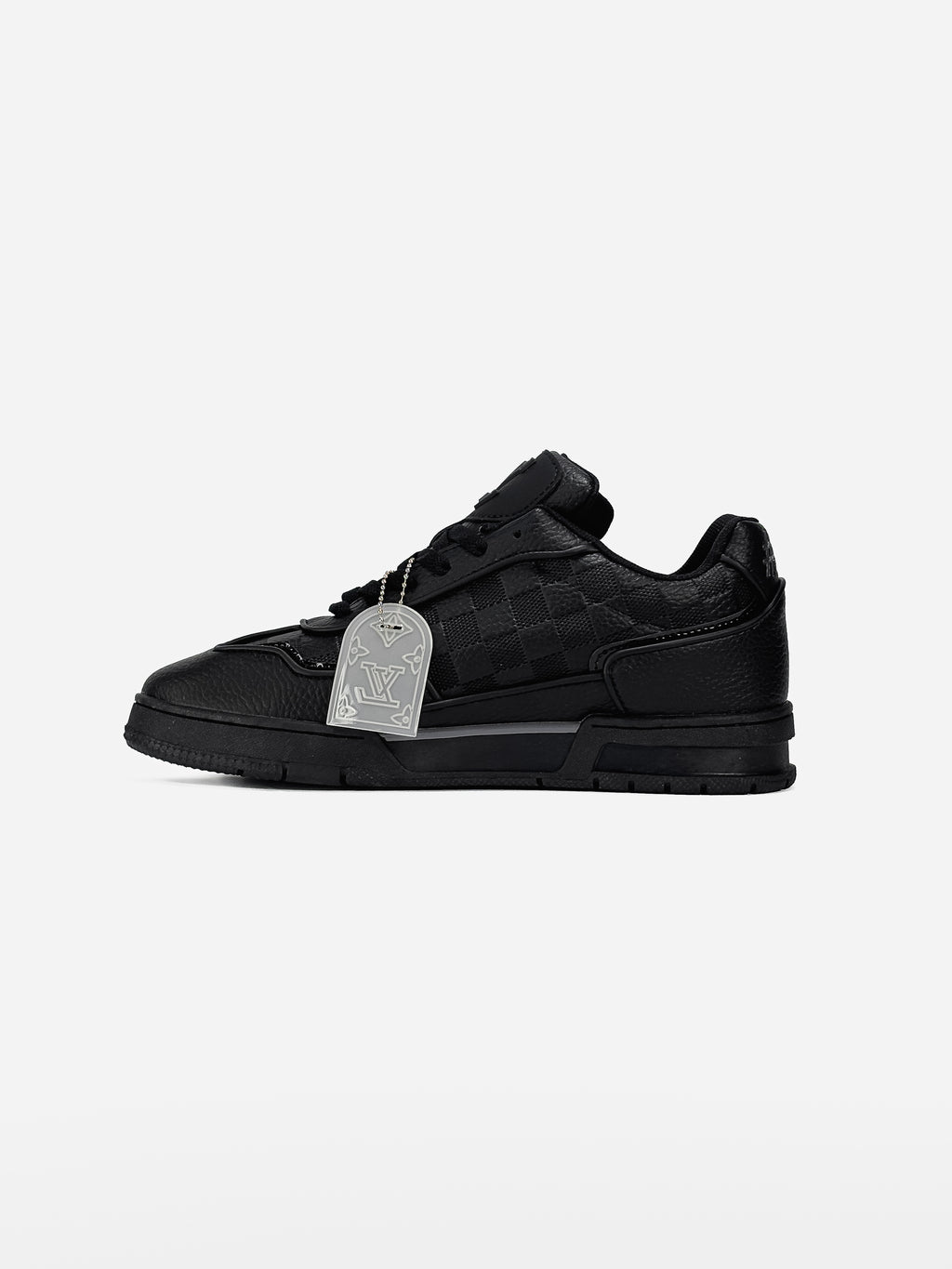 LOUIS VUITTON LOGO SKATE SNEAKER IN BLACK