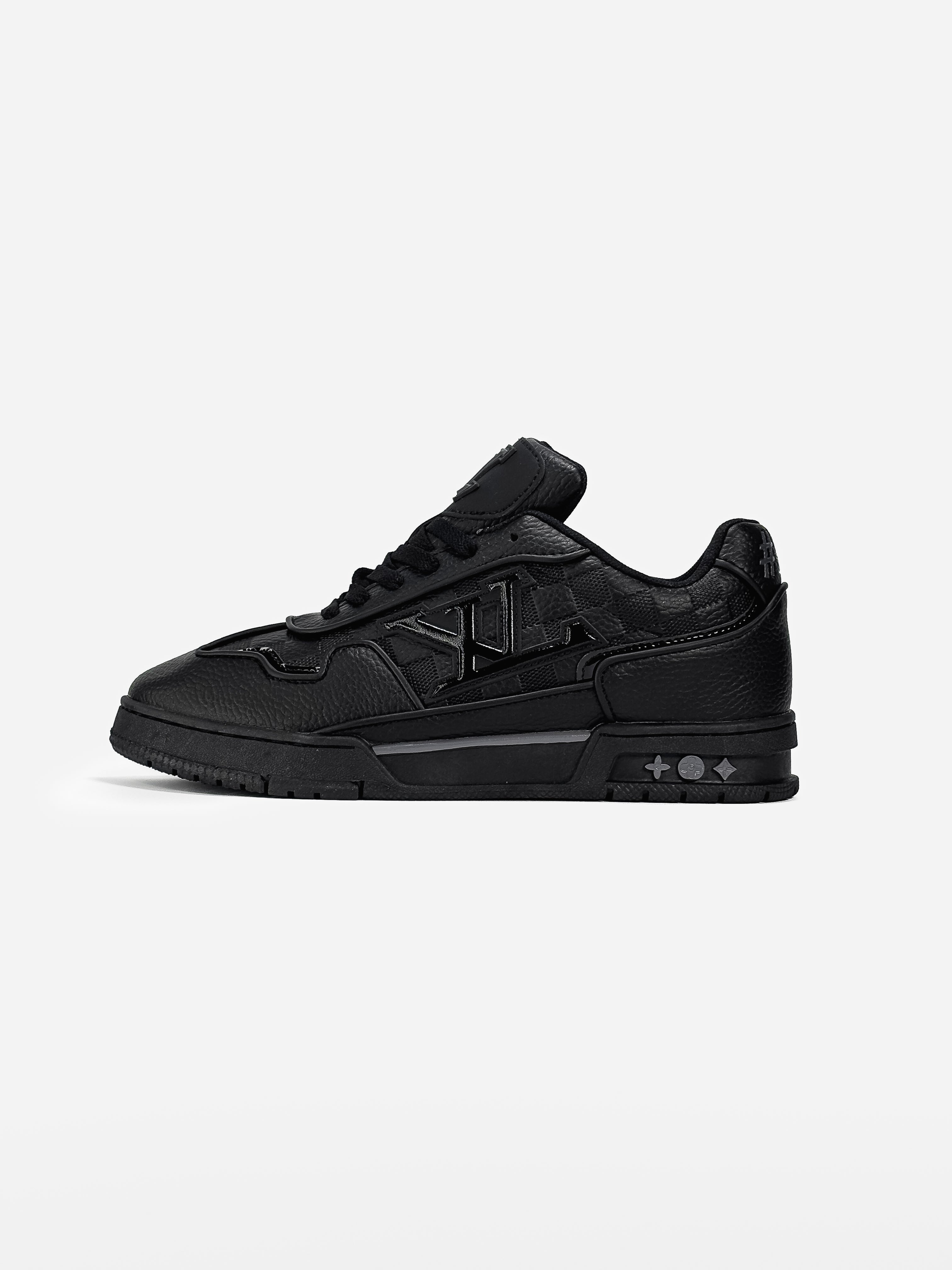 LOUIS VUITTON LOGO SKATE SNEAKER IN BLACK