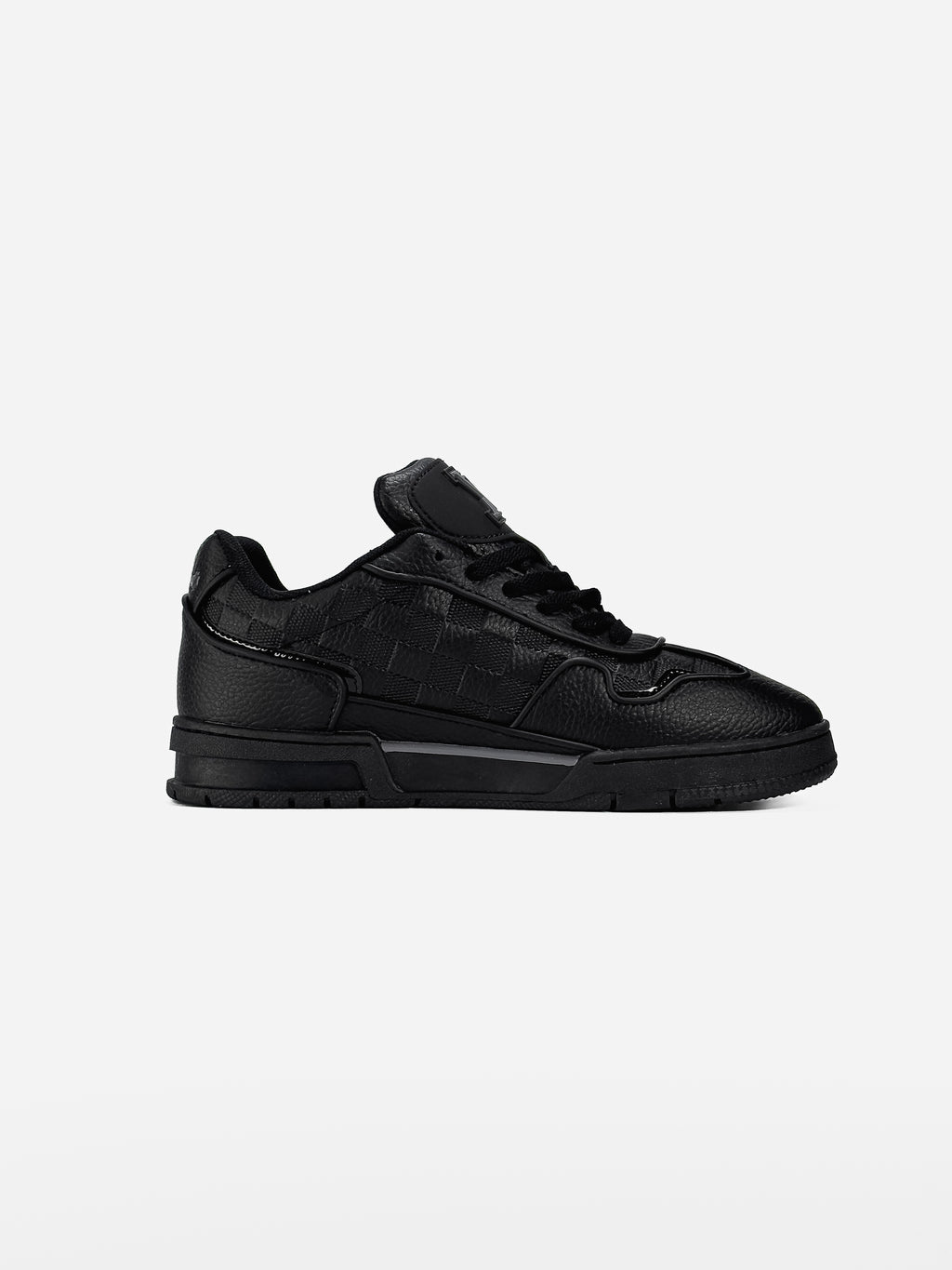 LOUIS VUITTON LOGO SKATE SNEAKER IN BLACK