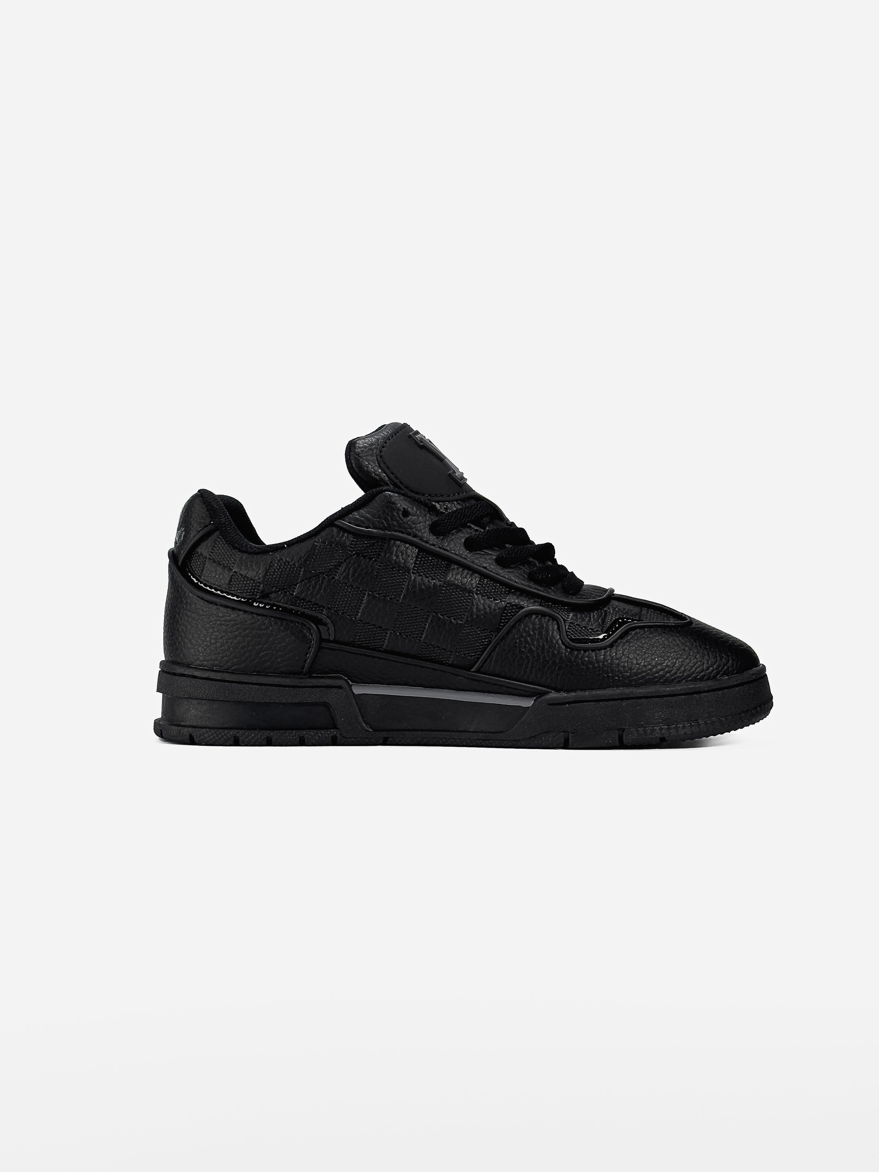 LOUIS VUITTON LOGO SKATE SNEAKER IN BLACK