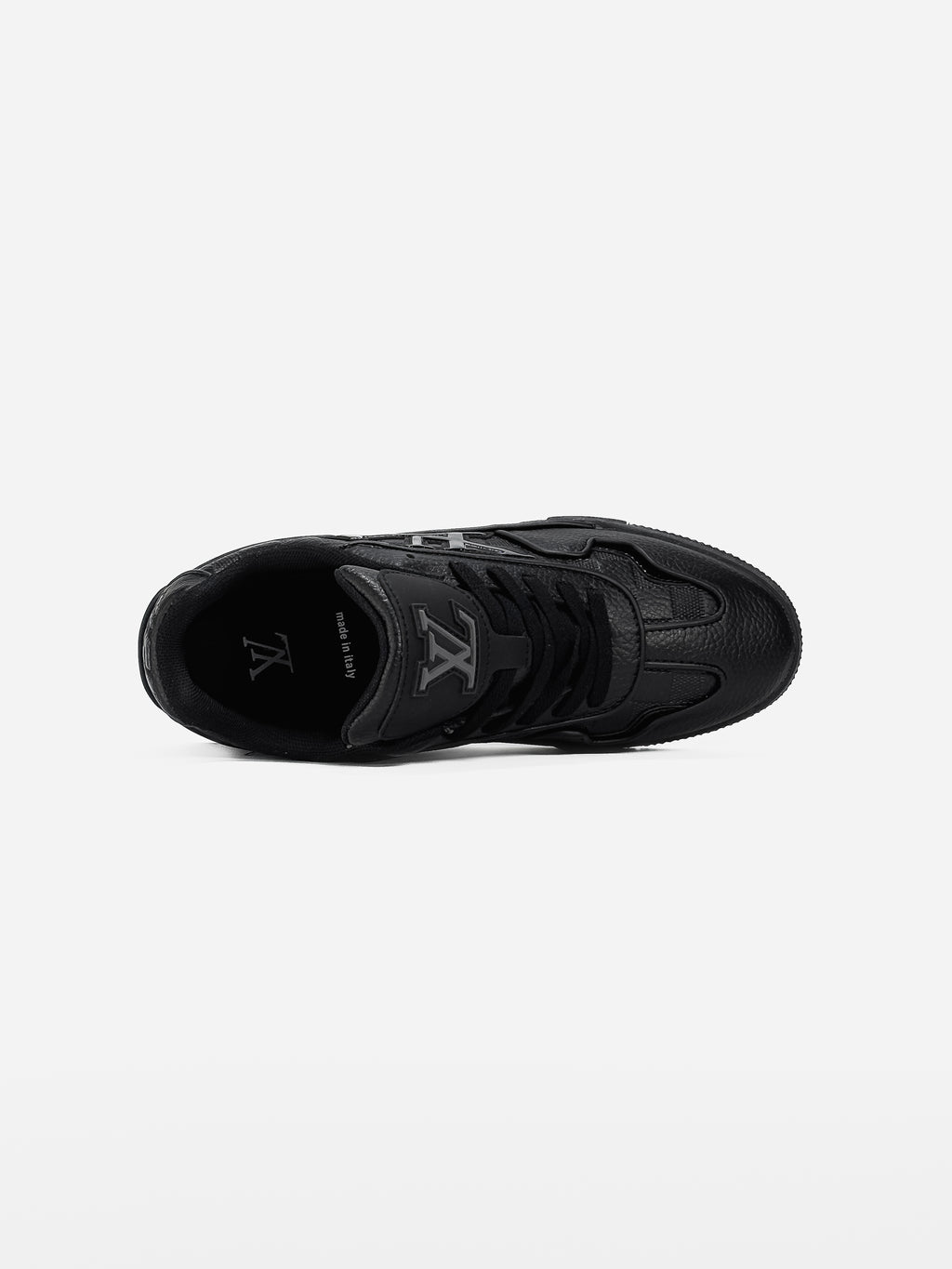 LOUIS VUITTON LOGO SKATE SNEAKER IN BLACK