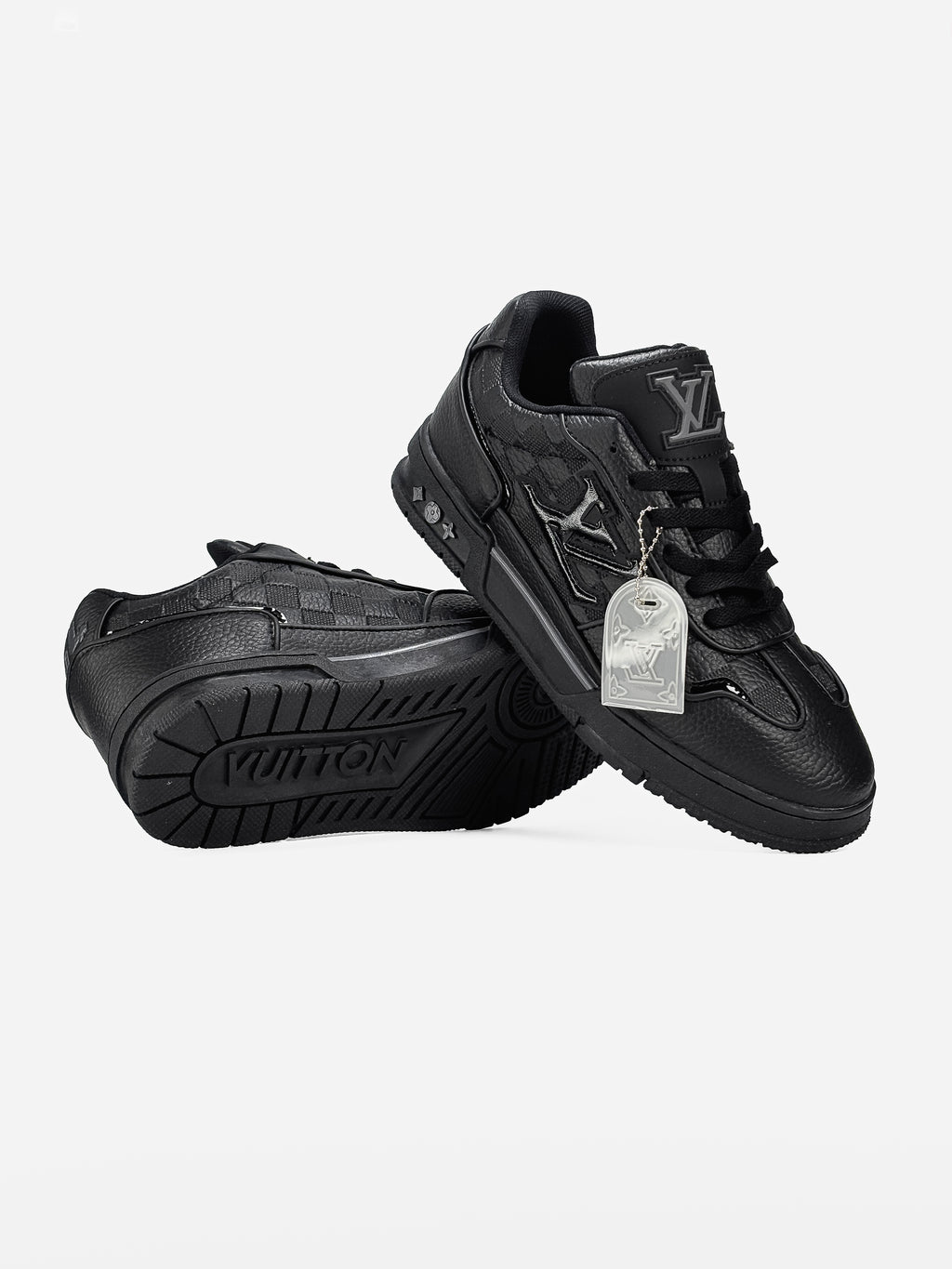 LOUIS VUITTON LOGO SKATE SNEAKER IN BLACK