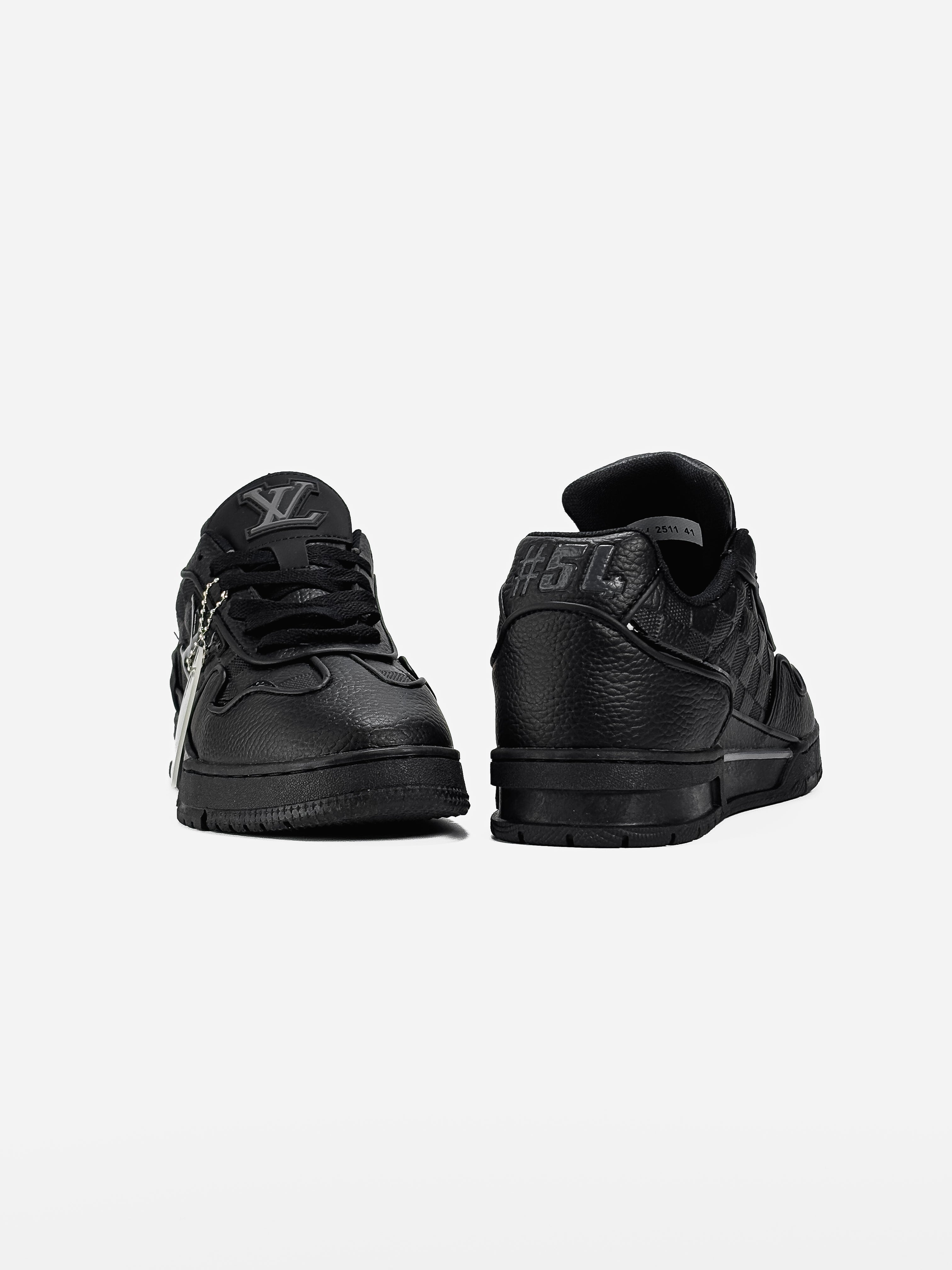 LOUIS VUITTON LOGO SKATE SNEAKER IN BLACK