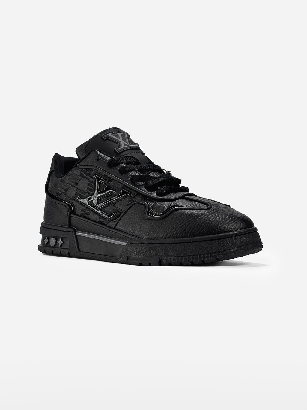 LOUIS VUITTON LOGO SKATE SNEAKER IN BLACK