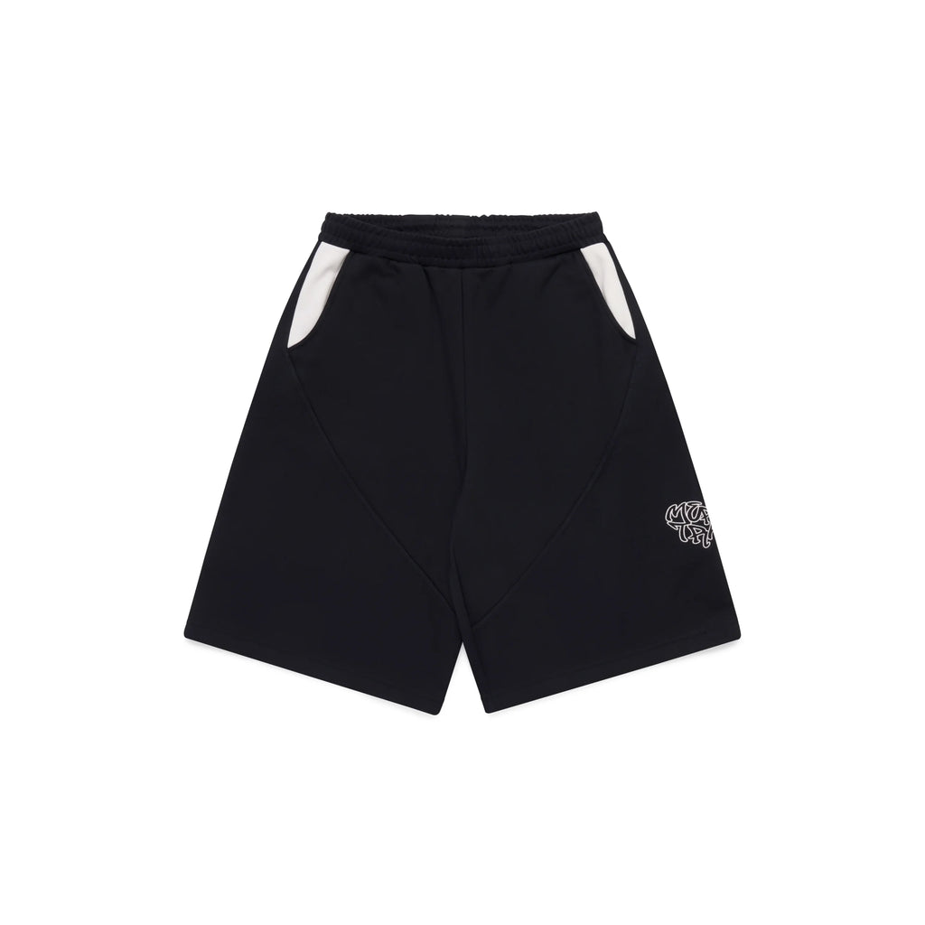 MERTRA BIGSTEP SHORTS (BLACK/WHITE)