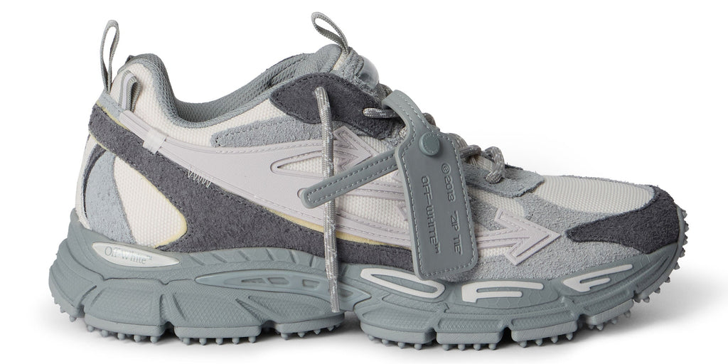 OFF-WHITE BE RIGHT BACK SUEDE IN GREY MELANGE - LIGHT GREY
