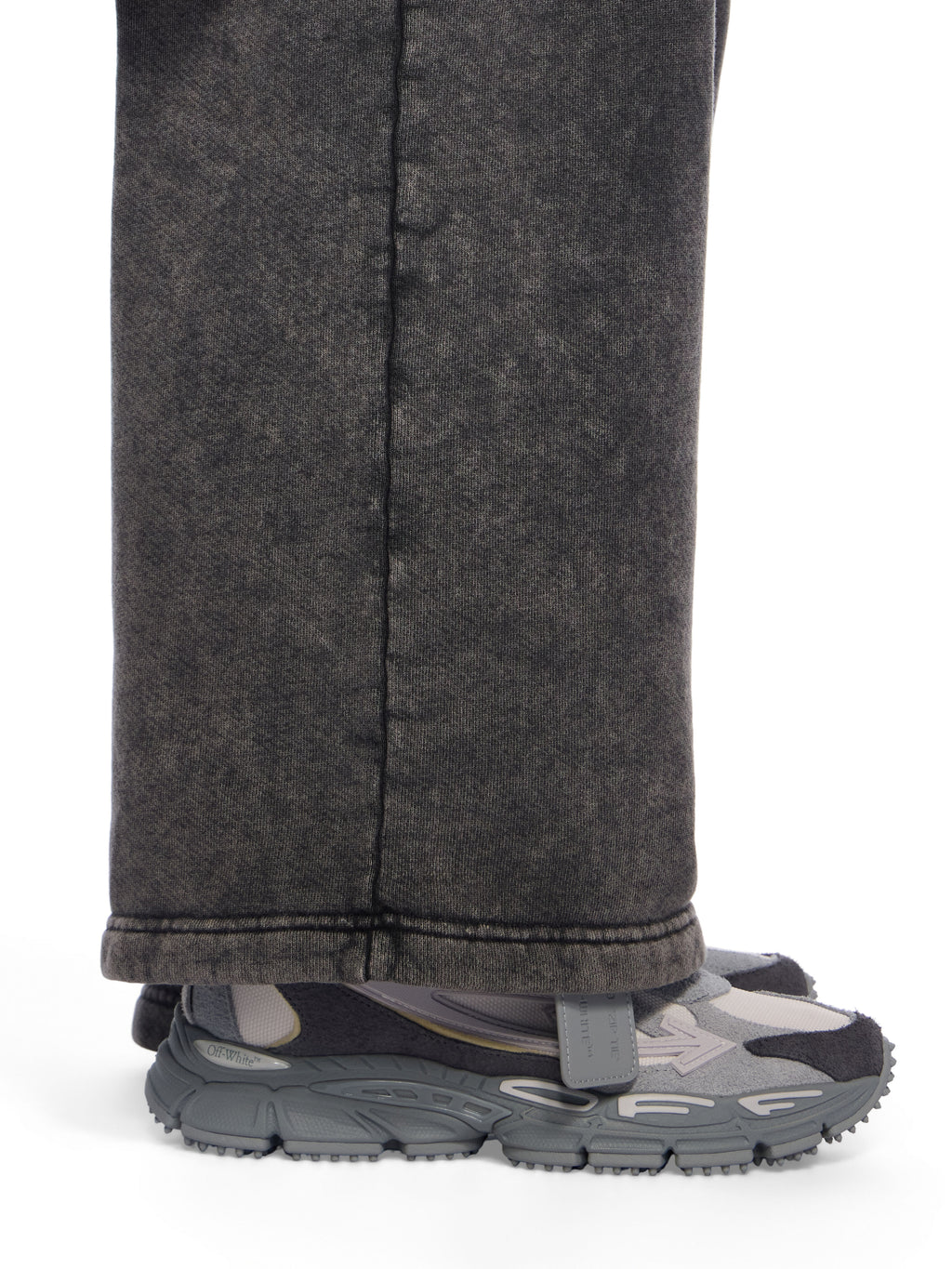 OFF-WHITE BE RIGHT BACK SUEDE IN GREY MELANGE - LIGHT GREY