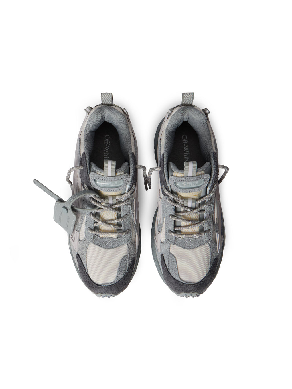 OFF-WHITE BE RIGHT BACK SUEDE IN GREY MELANGE - LIGHT GREY