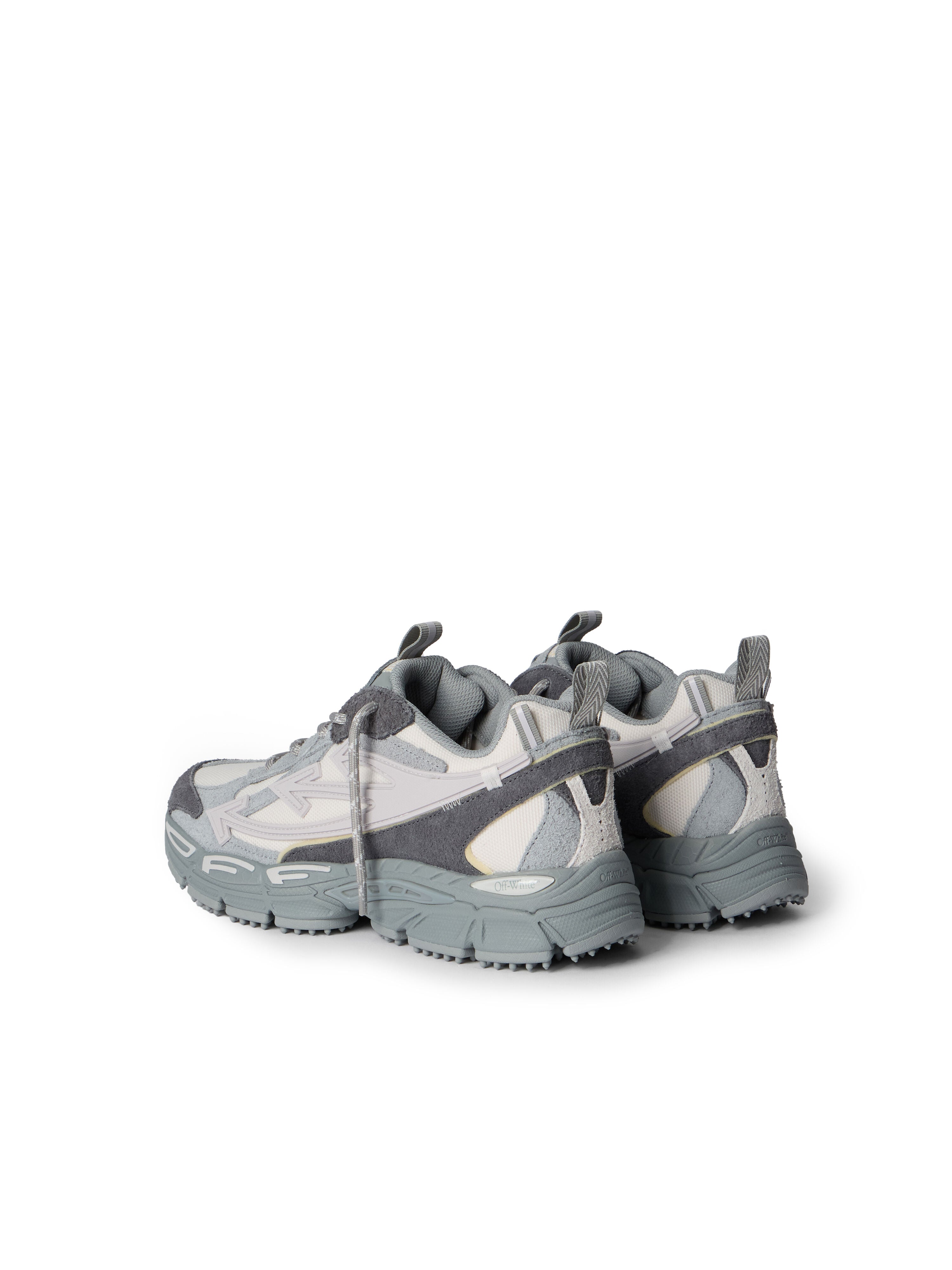 OFF-WHITE BE RIGHT BACK SUEDE IN GREY MELANGE - LIGHT GREY