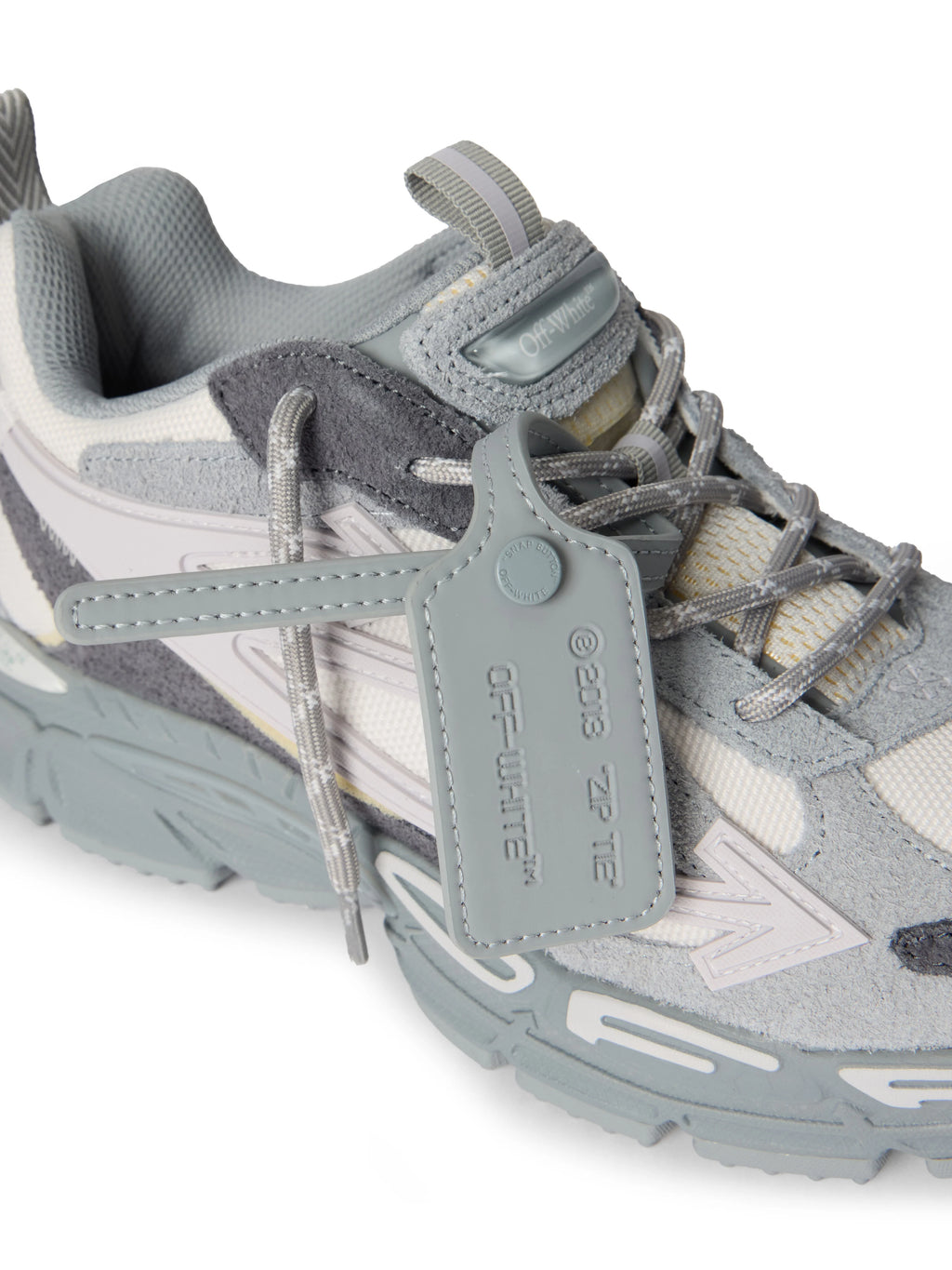 OFF-WHITE BE RIGHT BACK SUEDE IN GREY MELANGE - LIGHT GREY