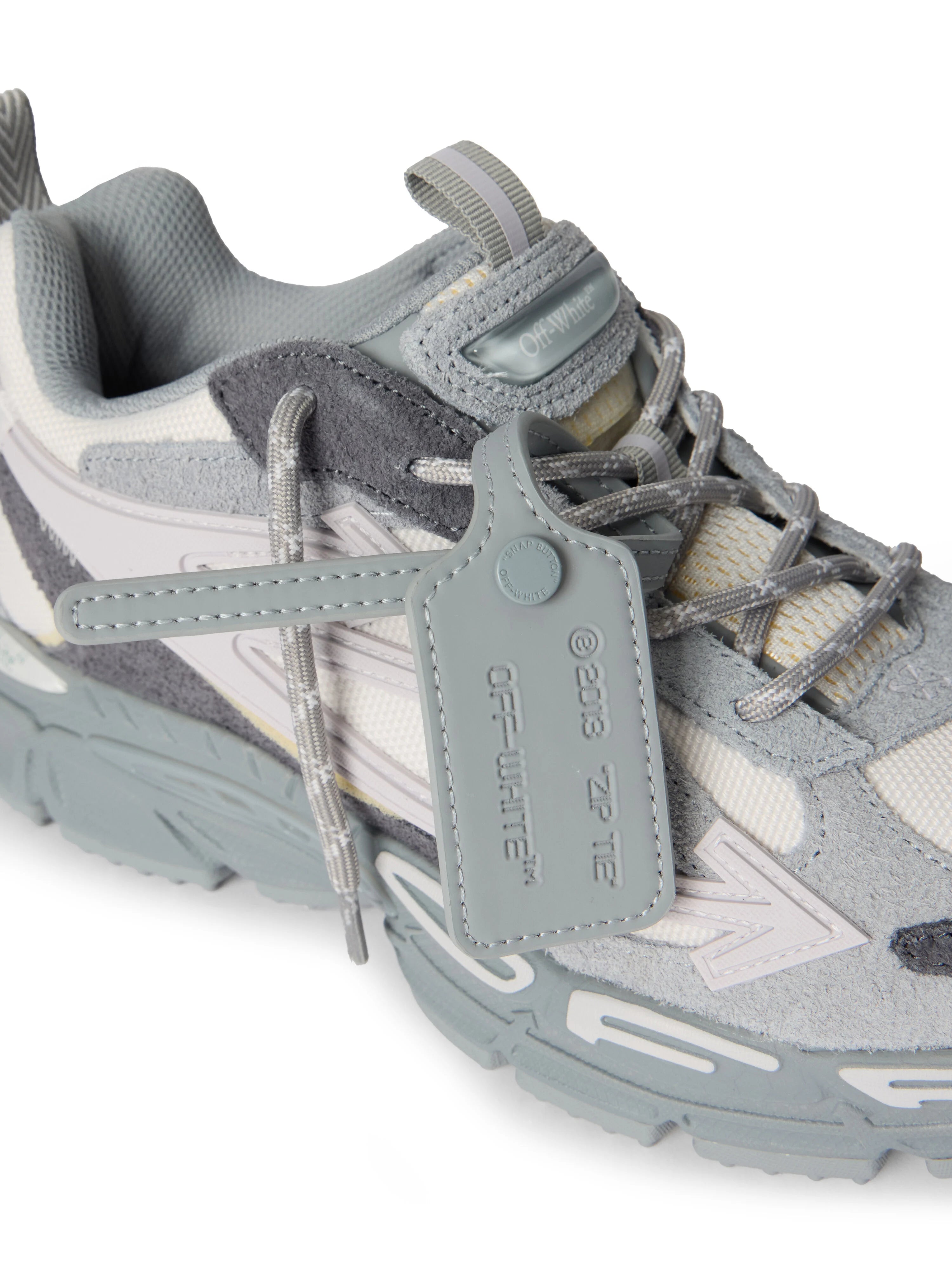 OFF-WHITE BE RIGHT BACK SUEDE IN GREY MELANGE - LIGHT GREY