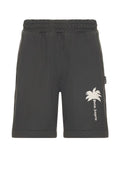 PALM ANGELS SWEATSHORT THE PALM IN DARK GREY